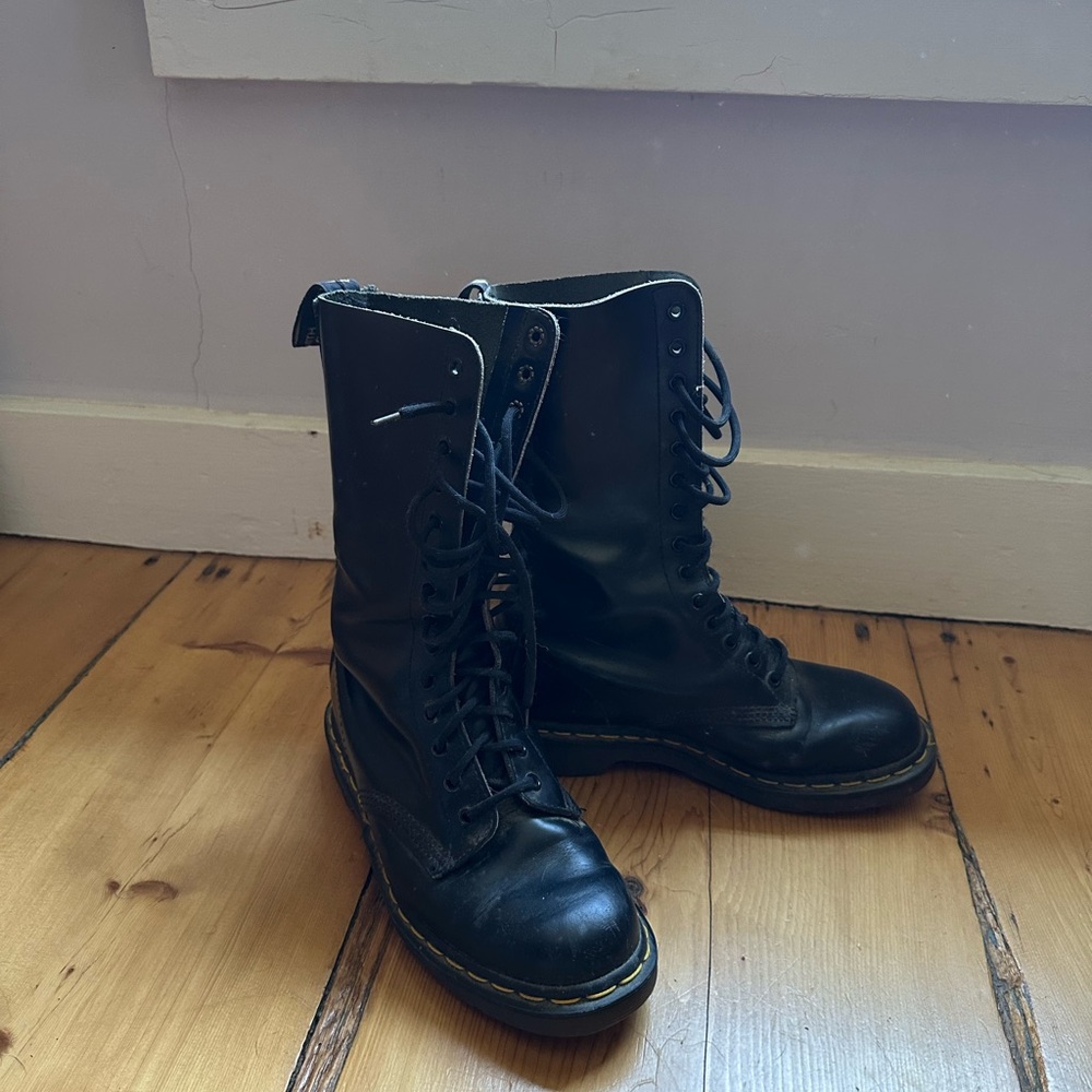 Dr Martens Black Combat Boots women’s
